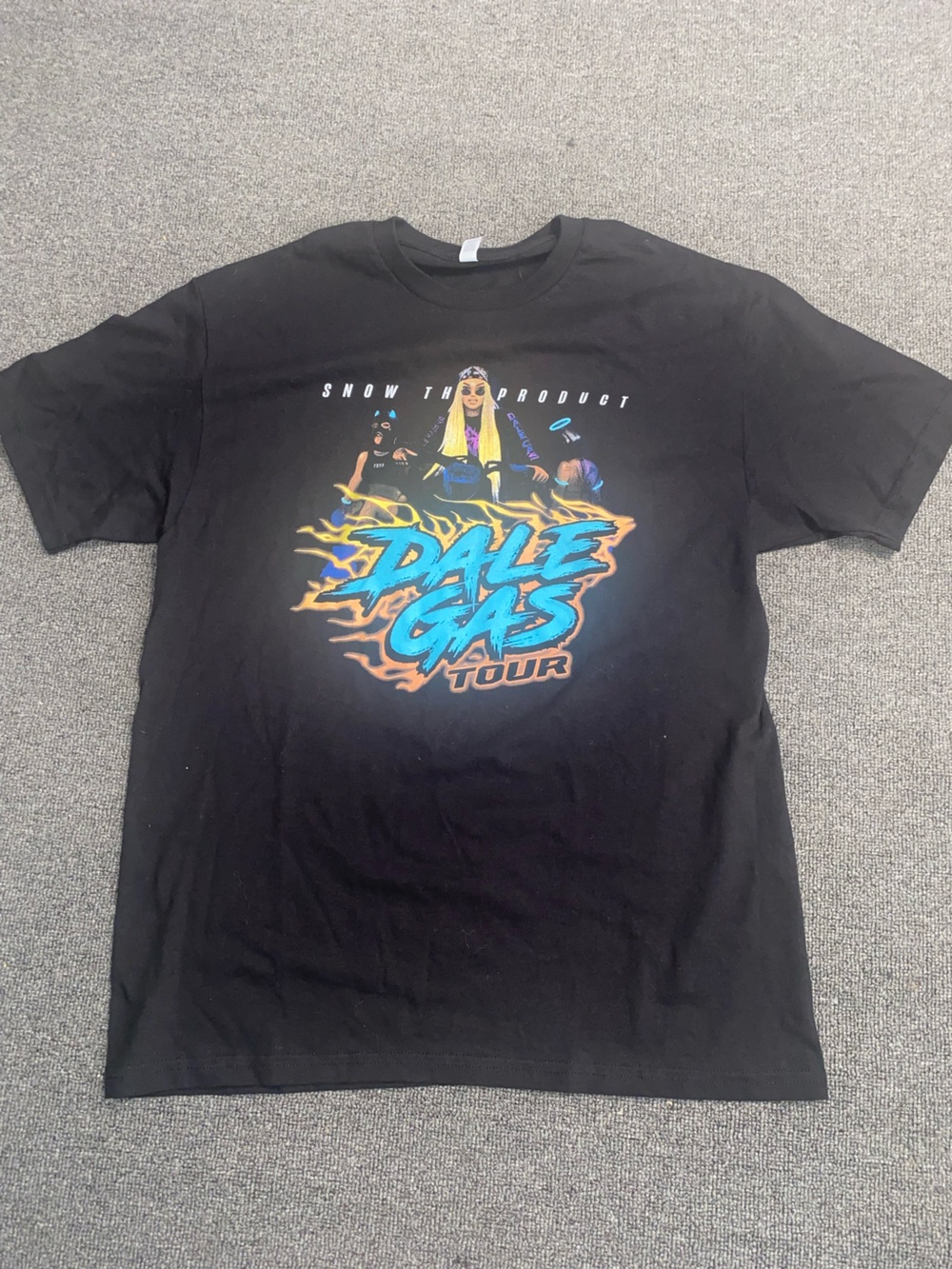 Black 'Dale Gas Tour' Graphic Short Sleeve Tee size L